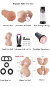 Realistic Male Masturbator, 3D Sex Doll for Men from Soft Squeezable Silicone MastubationToy for Men silicon doll realistic sex produced by AUTOMATIC WOMAN